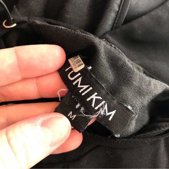 Anthropologie Yumi Kim Full Bloom Wrap Maxi Dress Black Size Medium - Picture 10 of 13